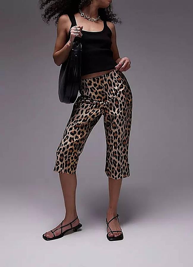 Imagen - Pantalones capri con estampado de leopardo
