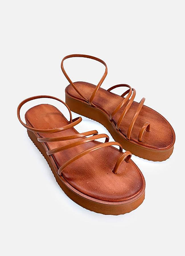 Imagen - Sandalias griegas con plataforma plana