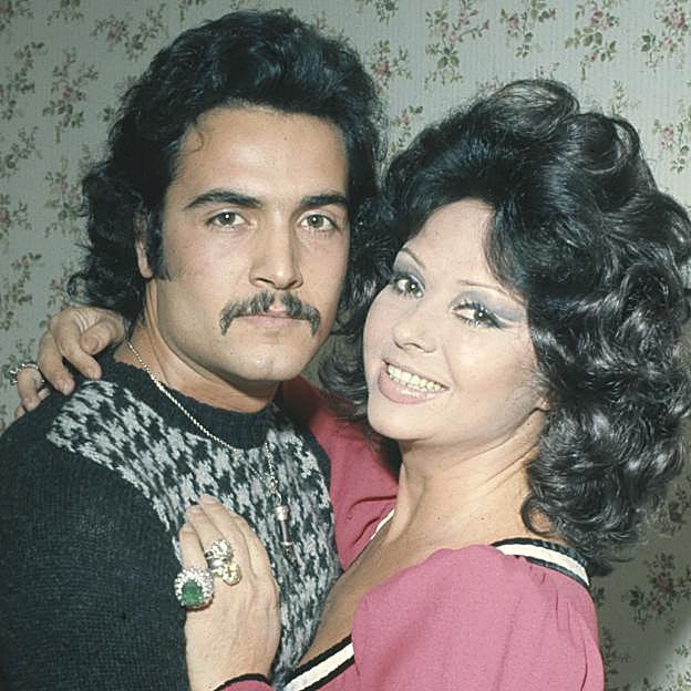 Espartaco Santoni y Marujita Díaz, grandes amigos después de divorciarse. 