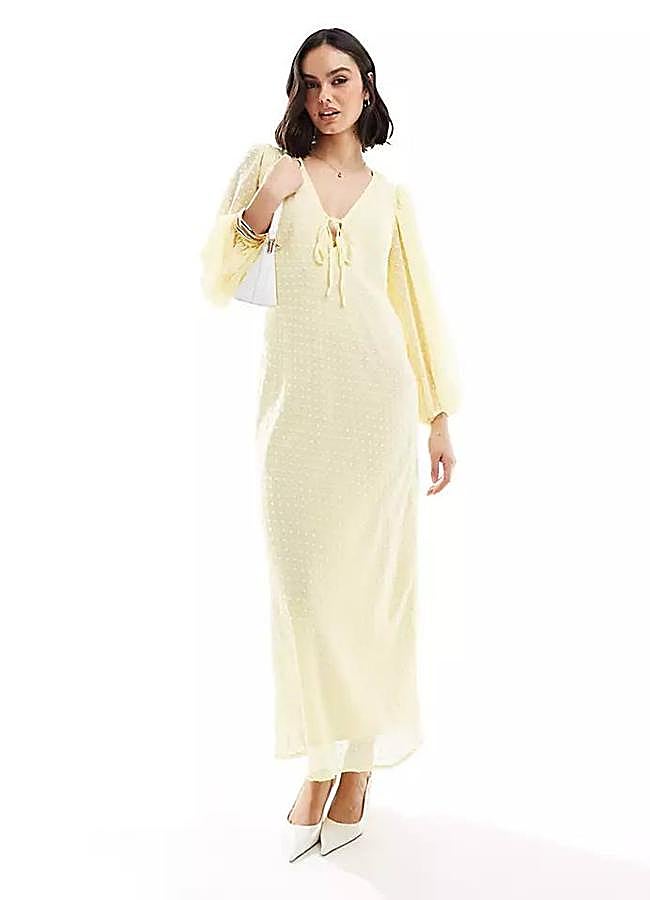 Imagen - Vestido amarillo de plumeti