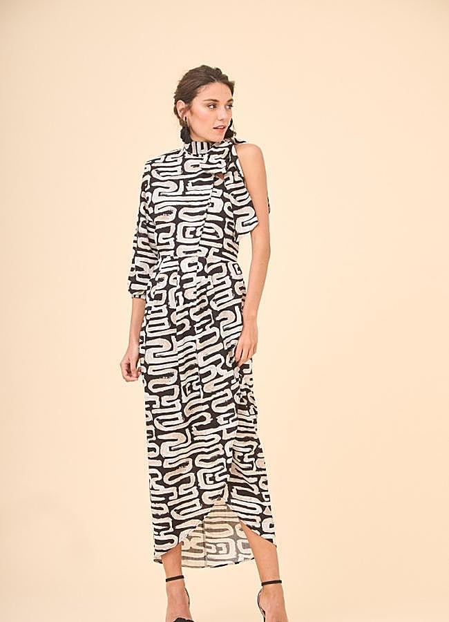 Imagen - Vestido con estampado en marrón de Coosy.