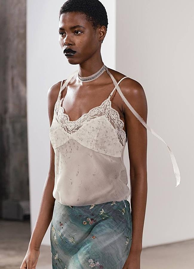 Imagen - Top lencero con estampado de flores