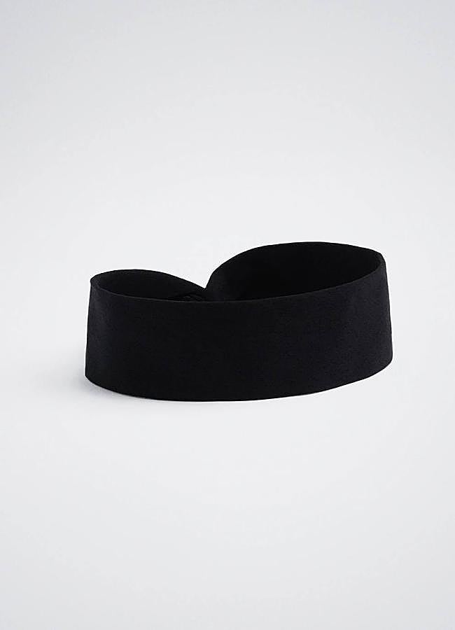 Imagen - Diadema elástica ancha color negro