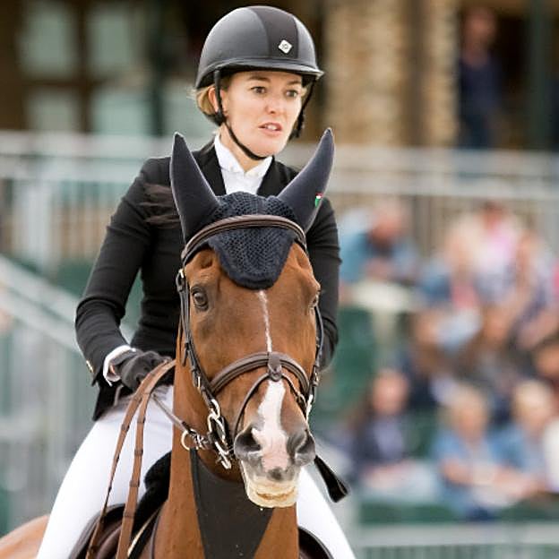 Marta Ortega, durante una competición hípica. 