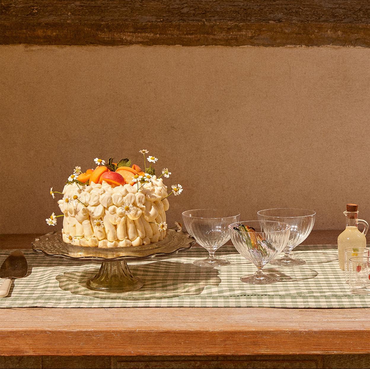 El vichy es el estampado clave en los manteles de verano