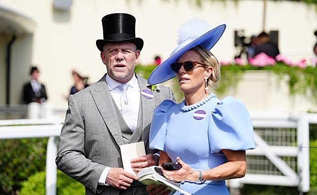 Zara Zara Phillips y Mike Tindall, en Ascot. 