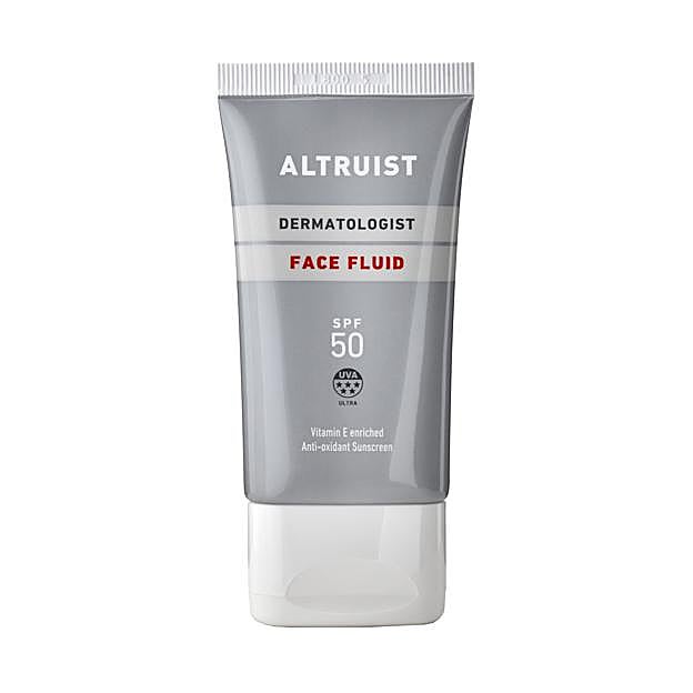 Protección solar ligera Face Fluid de Altruist.