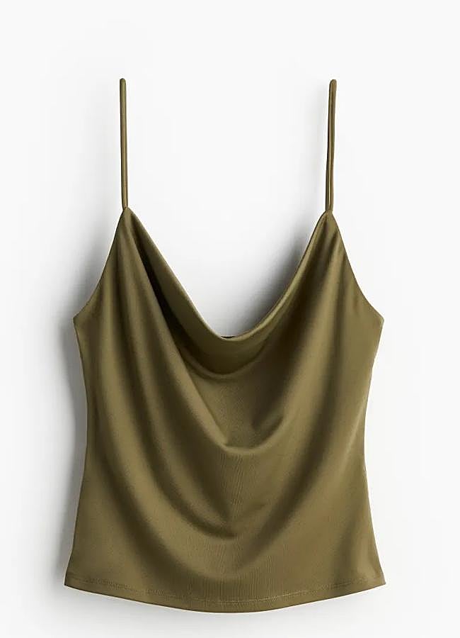 Imagen - Top lencero verde de H&M, 19,99 euros.