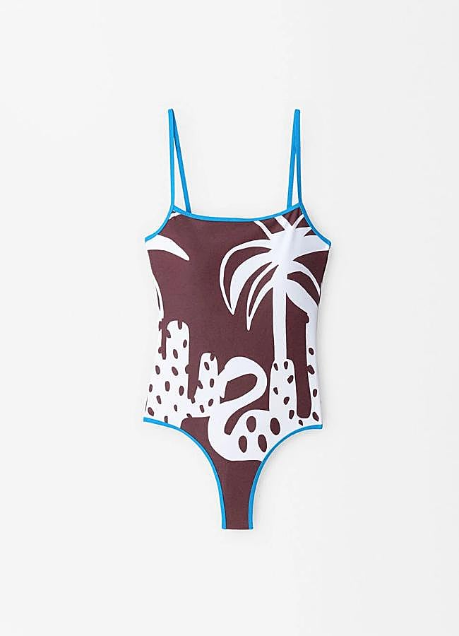 Imagen - Bañador con estampado tropical