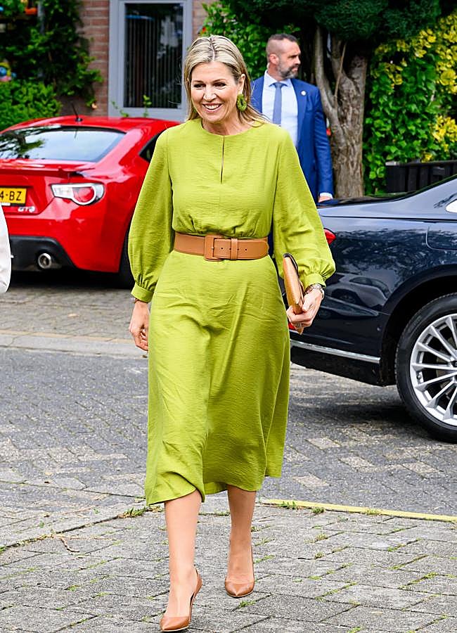 Imagen - Máxima de Holanda con un vestido verde pistacho. / GTRES