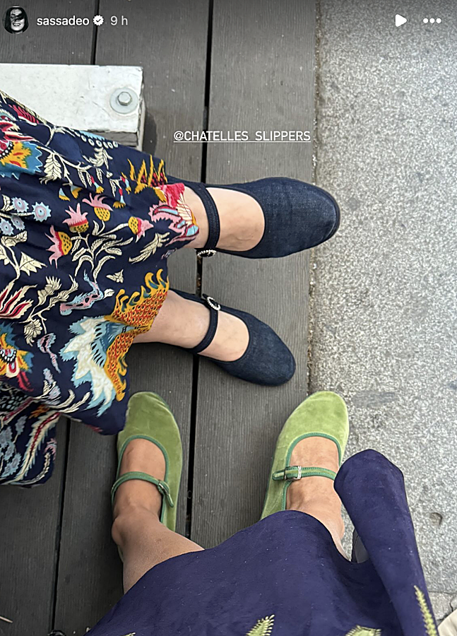 Imagen - Sassa de Osma con venecianas en verde. Foto: @sassadeo