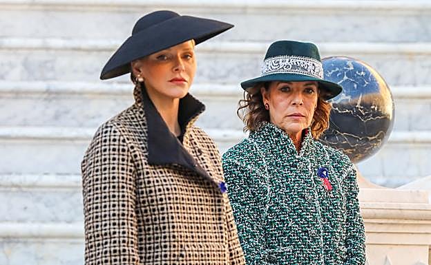 Charlène y Carolina de Mónaco el Día Nacional de su país. 