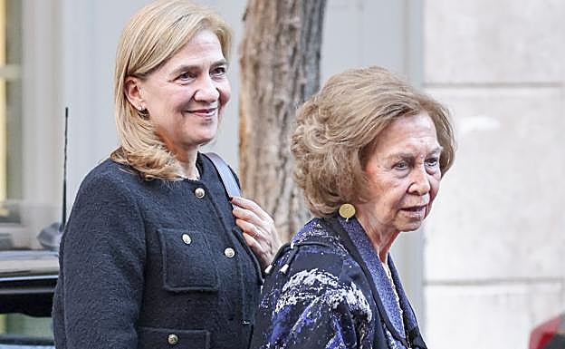 La infanta Cristina y doña Sofía volverán a pasar unos días juntas en Mallorca. 