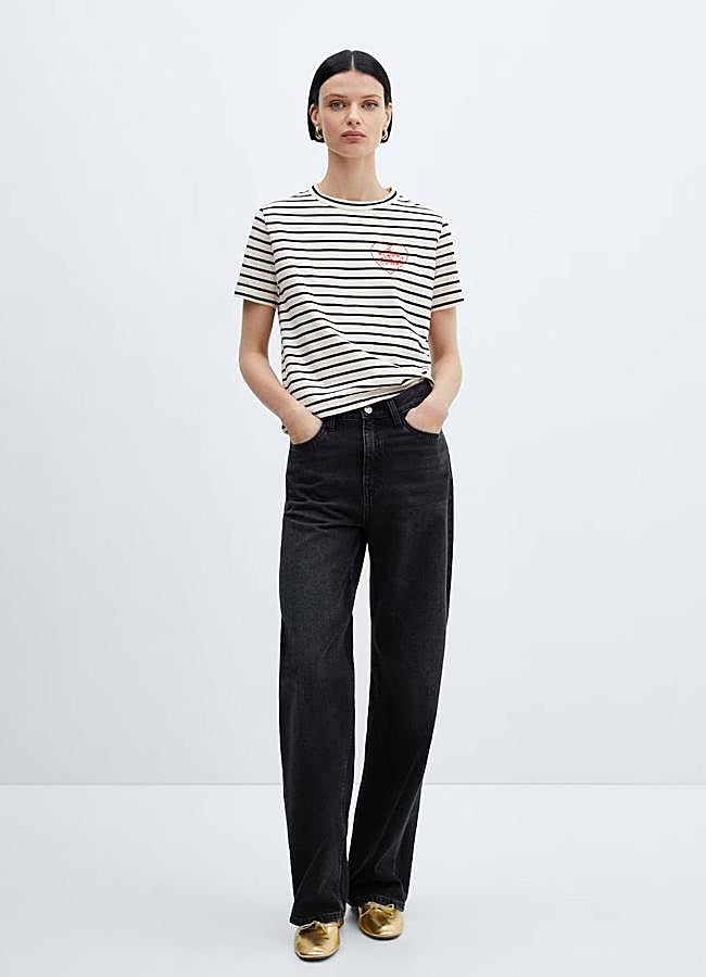 Imagen - Camiseta de rayas de Mango.