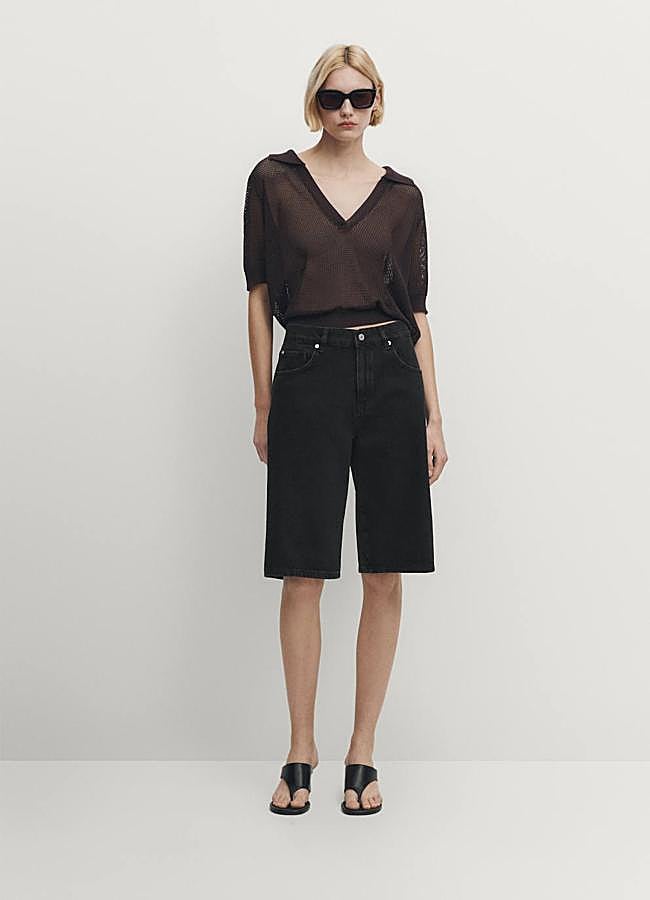 Imagen - Bermudas vaqueras negras