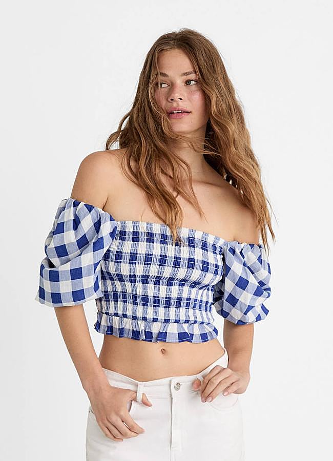 Imagen - Blusa de vichy bardot