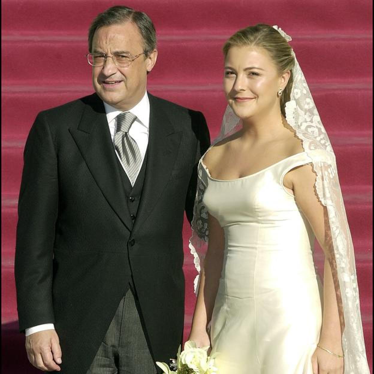 Cuchy Pérez, la hija de Florentino Pérez el día de su boda. 