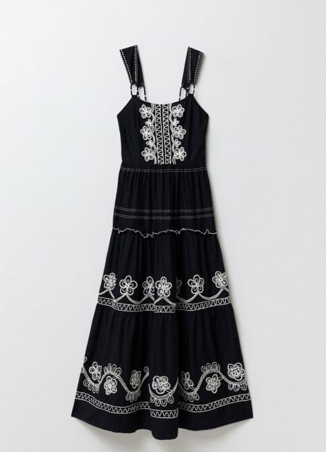 Imagen - Vestido negro con bordados de Sfera (49,99 euros)
