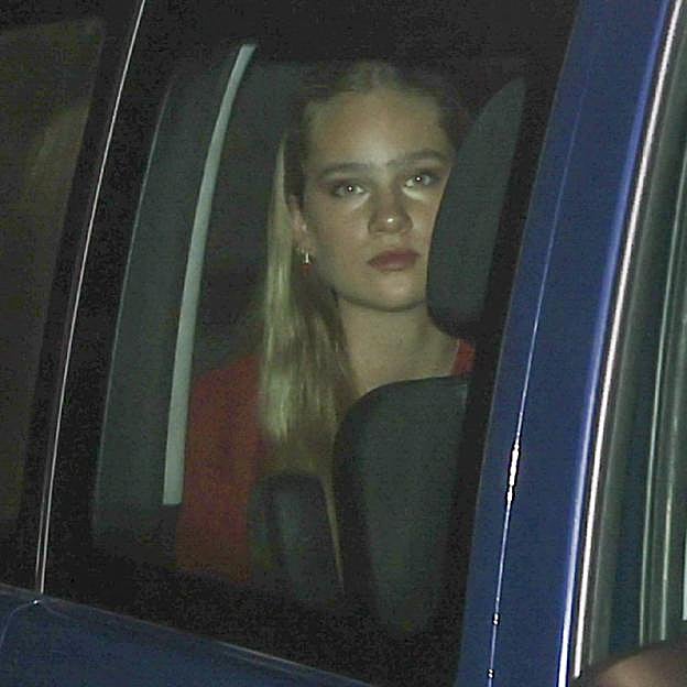 Irene Urdangarin a su llegada al cumpleaños de su prima, la princesa Leonor. 