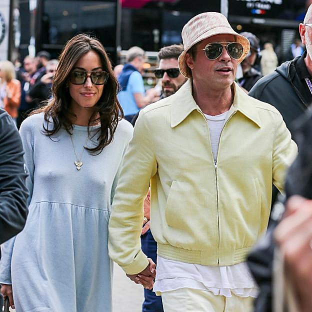 Inés de Ramón y Brad Pitt.