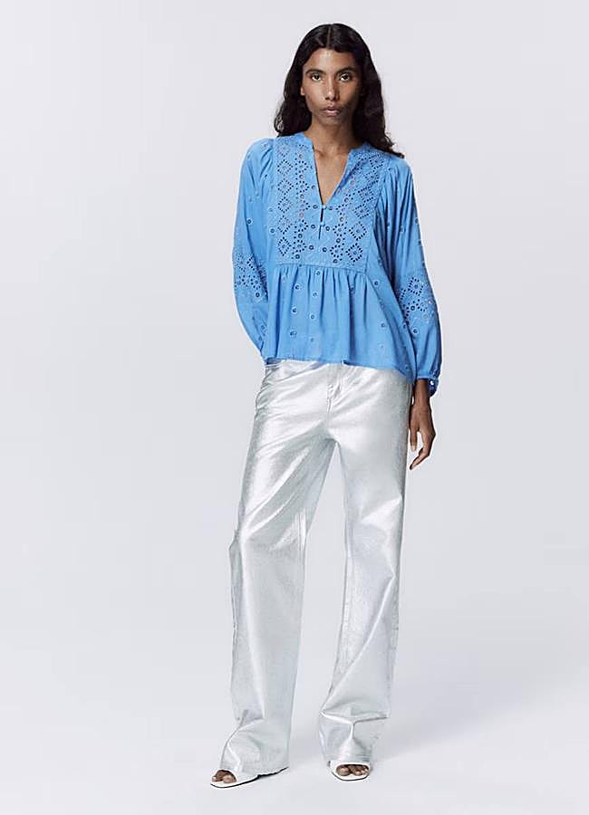 Imagen - Blusa perforada amplia