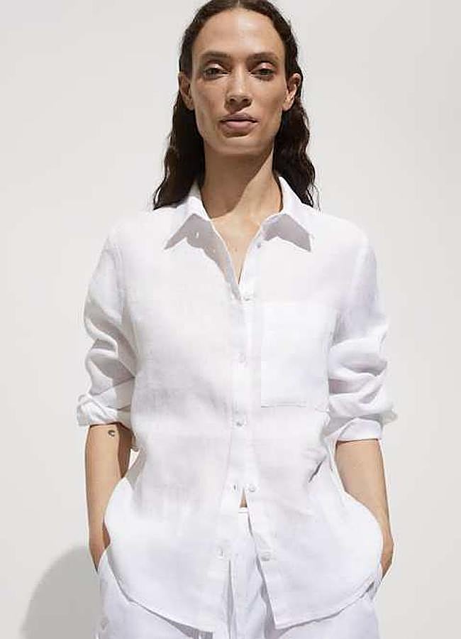 Imagen - Camisa 100% lino manga larga de Mango (29,99€)