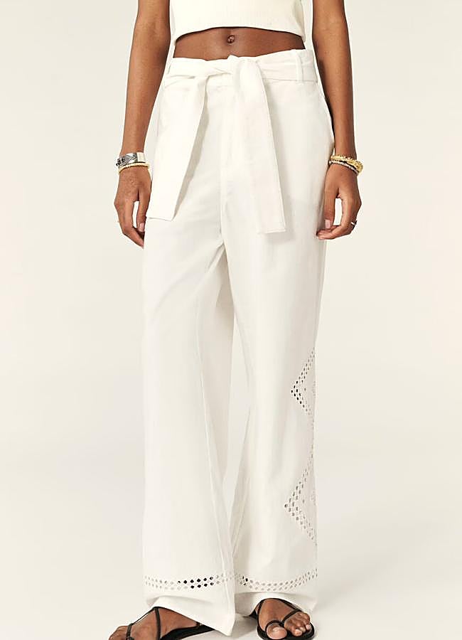 Imagen - Pantalón fluido con bordados de Ba&sh.