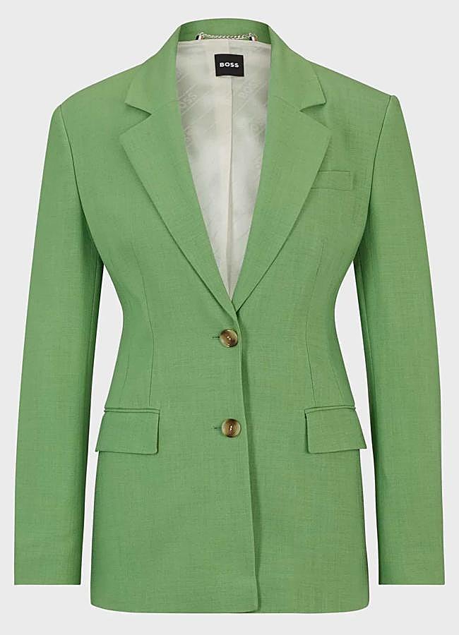 Imagen - Chaqueta recta de tejido elástico de Boss (219€)