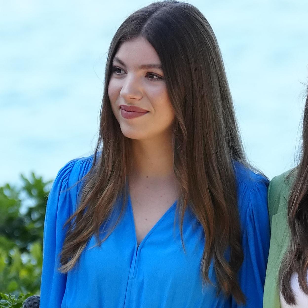 La infanta Sofía y Leonor en Girona