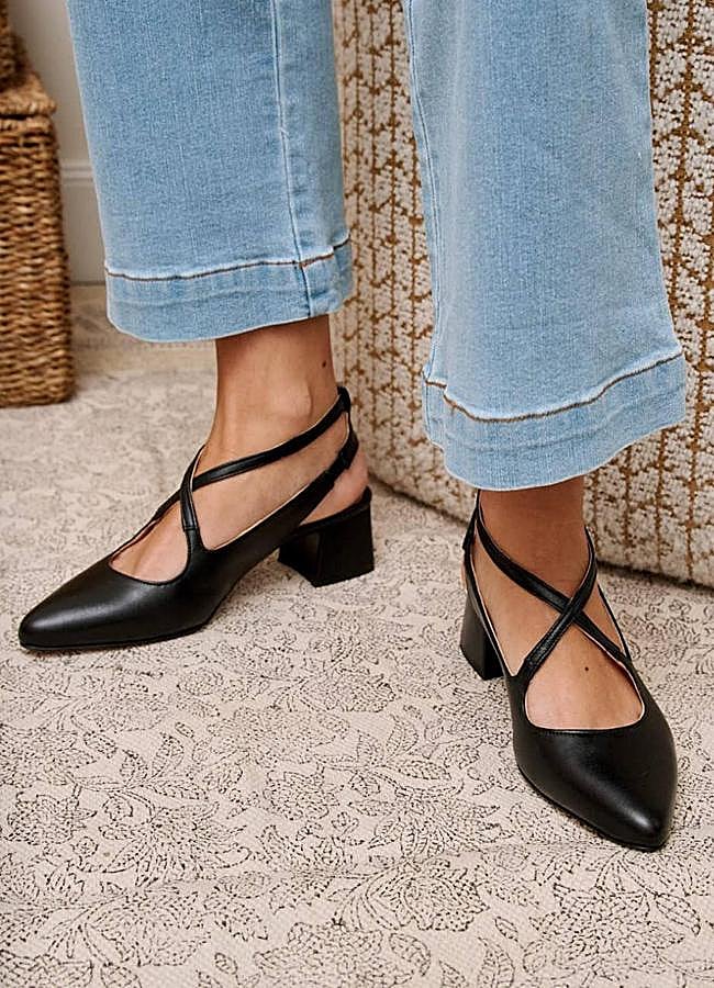 Imagen - Zapatos de tacón bajo color negro