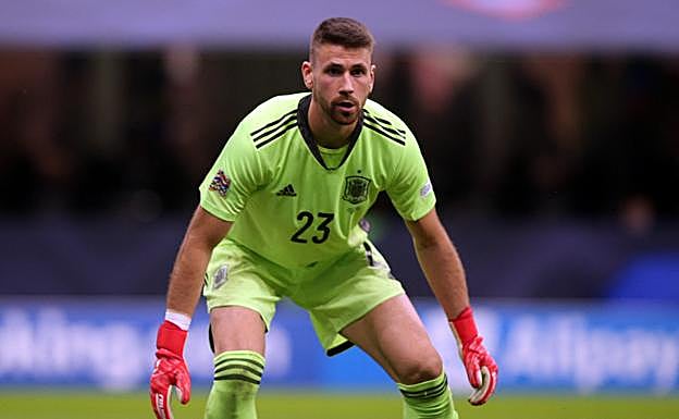 Unai Simón, guardameta de La Roja. 