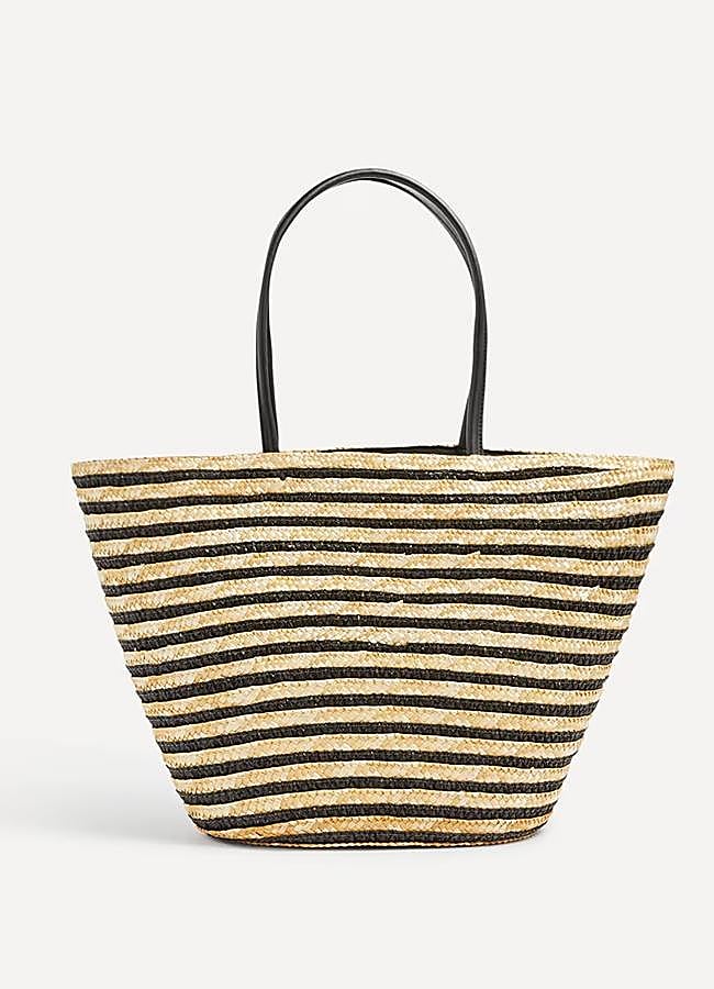 Imagen - Capazo de rayas marineras de ECI.