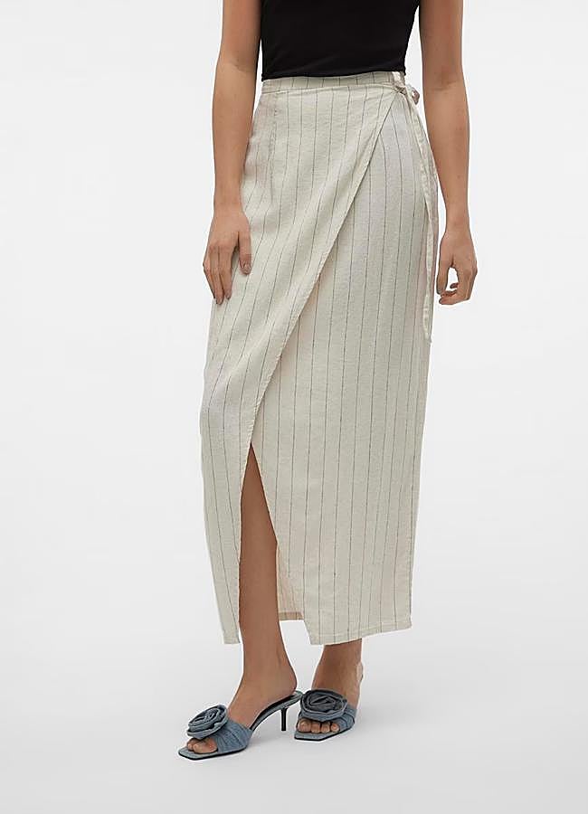 Imagen - Falda pareo de rayas de Vero Moda.