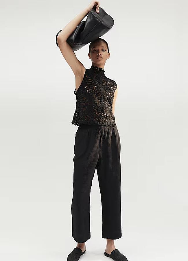 Imagen - Pantalones anchos con cintura elástica