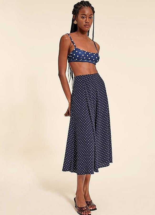 Imagen - Falda de lunares con vuelo