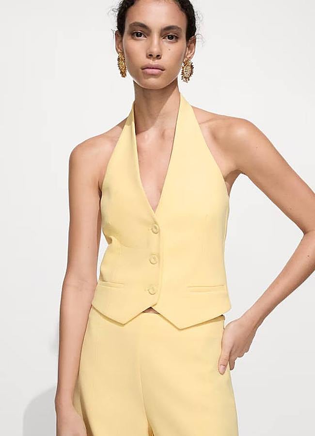 Imagen - Chaleco de vestir amarillo mantequilla