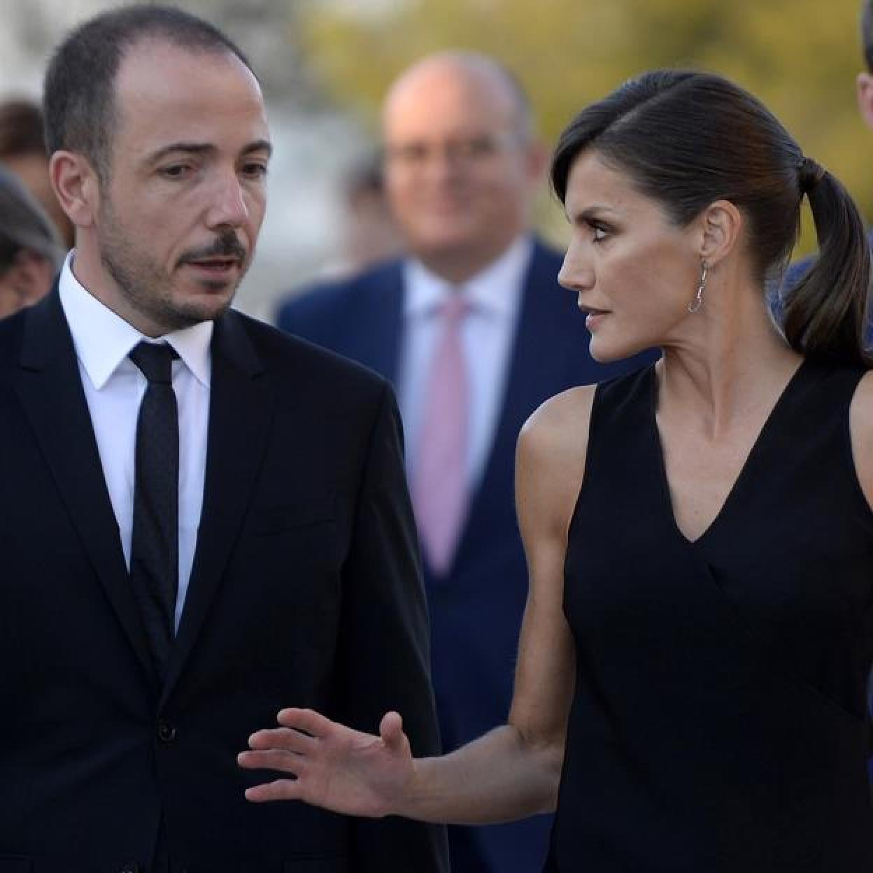 Jaume Ripoll y la reina Letizia, conversando durante el certamen. 