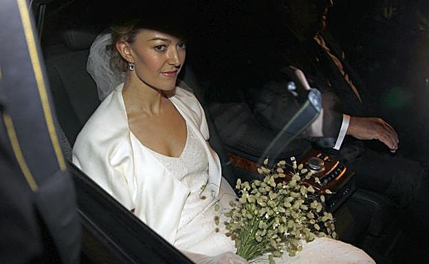 Marta Ortega el día de su boda con Sergio Álvarez. 