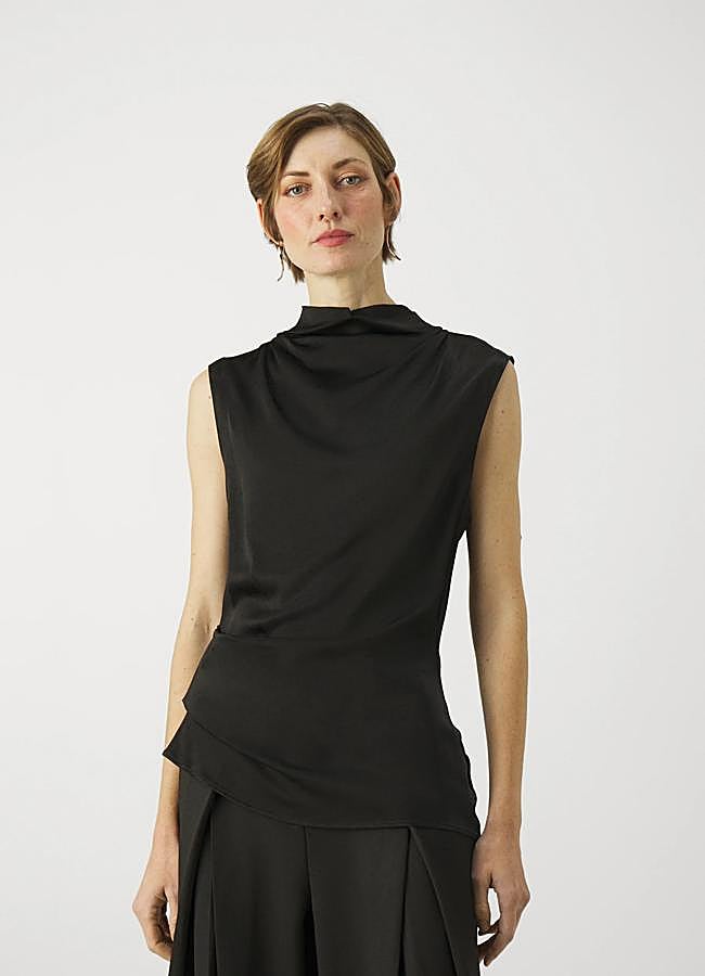 Imagen - Blusa negra sin mangas de 2nd Day, 41,59 euros.