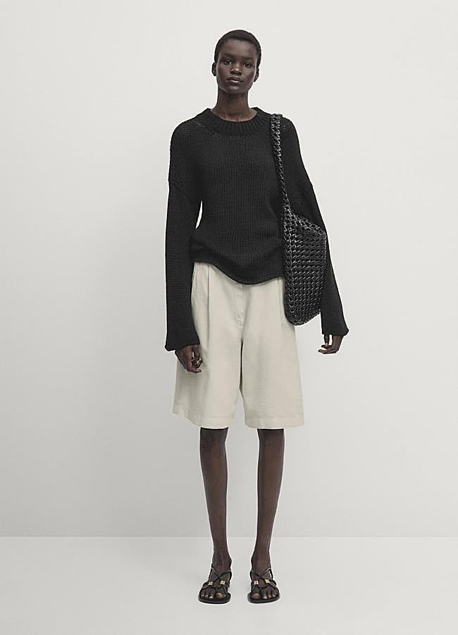 Imagen - Bermuda beige de Massimo Dutti, 45,95 euros.