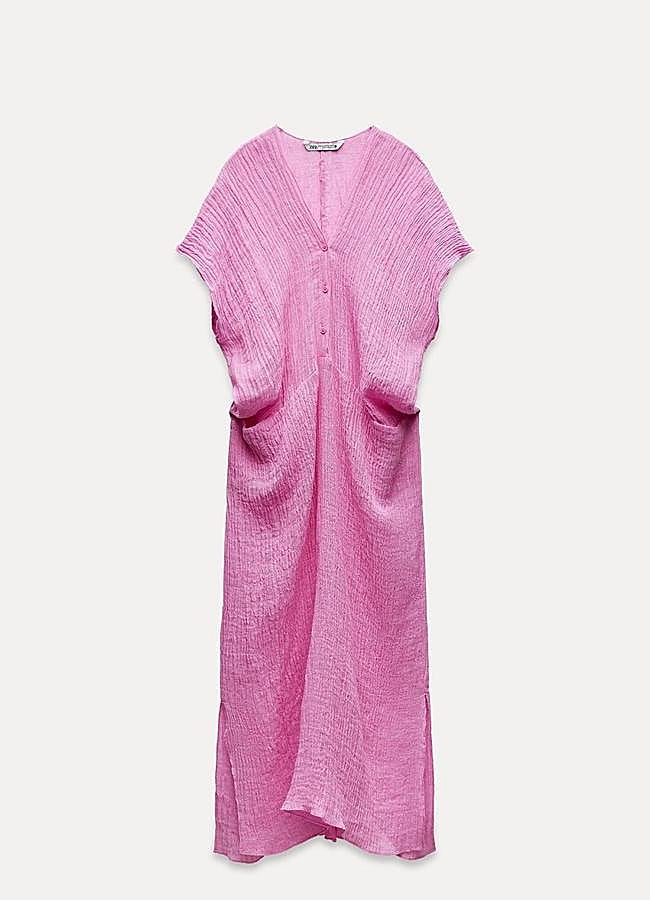 Imagen - Caftán rosa de Zara, 59,95 euros.