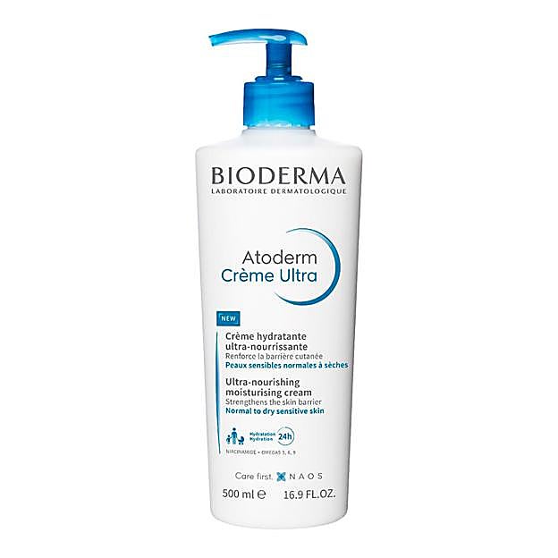 Crema hidratante Atoderm de Bioderma.
