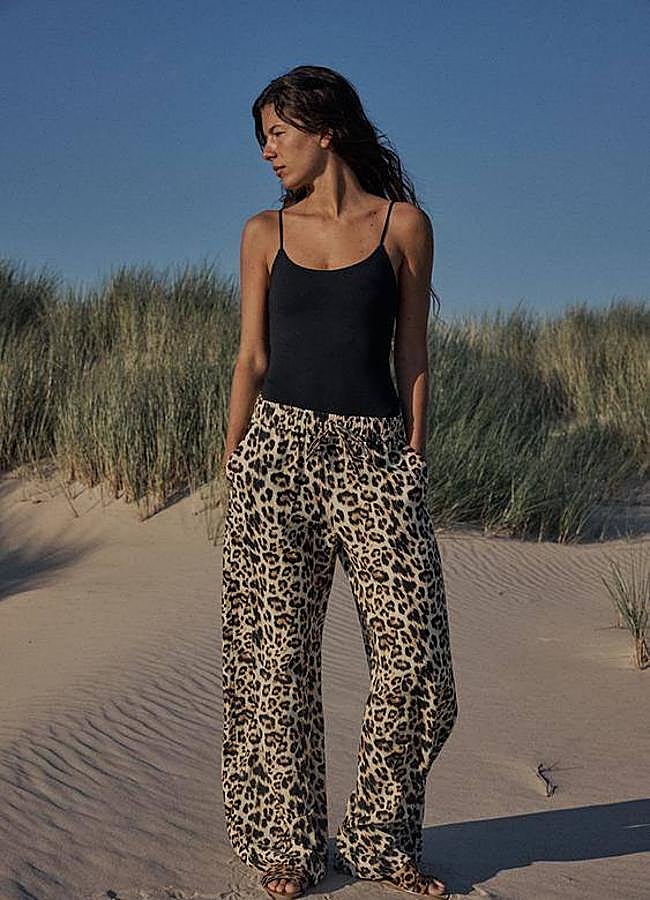 Imagen - Pantalones de leopardo anchos
