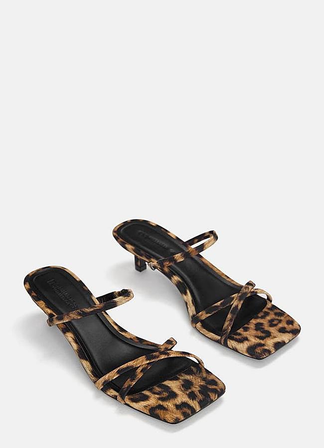 Imagen - Sandalias animal print de tacón bajo con tiras