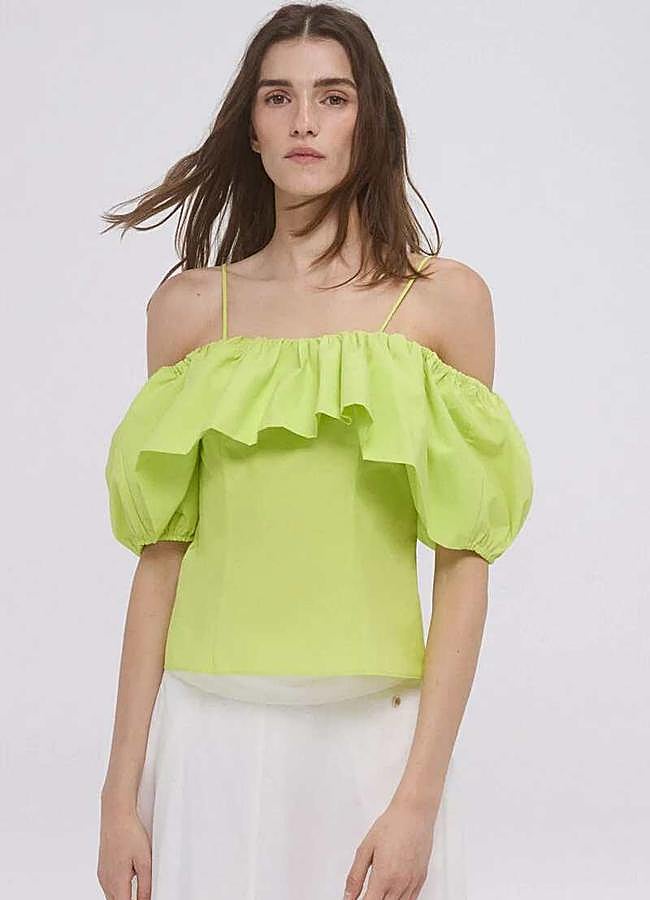 Imagen - Top volante off shoulder de Pedro del Hierro (25€)