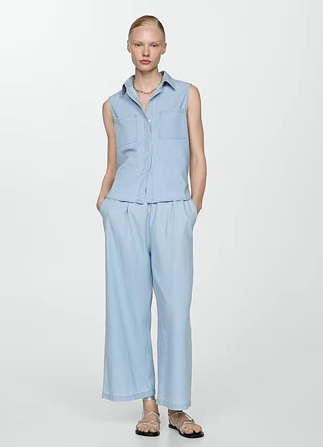 Imagen - Pantalones efecto denim tipo culotte