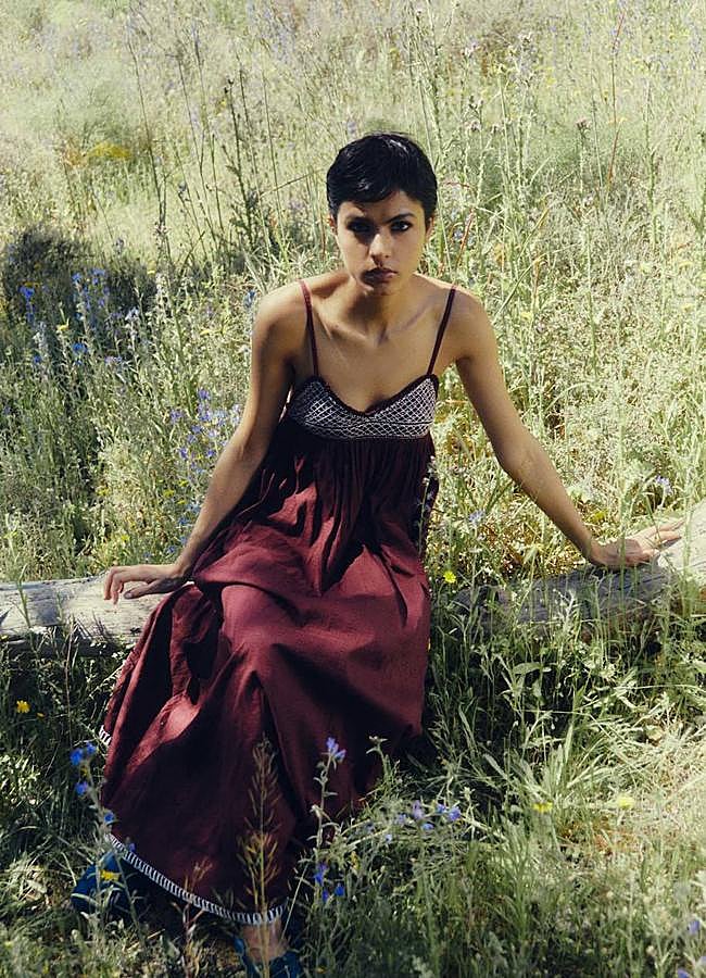 Imagen - Vestido boho chic con elástico nido de abeja