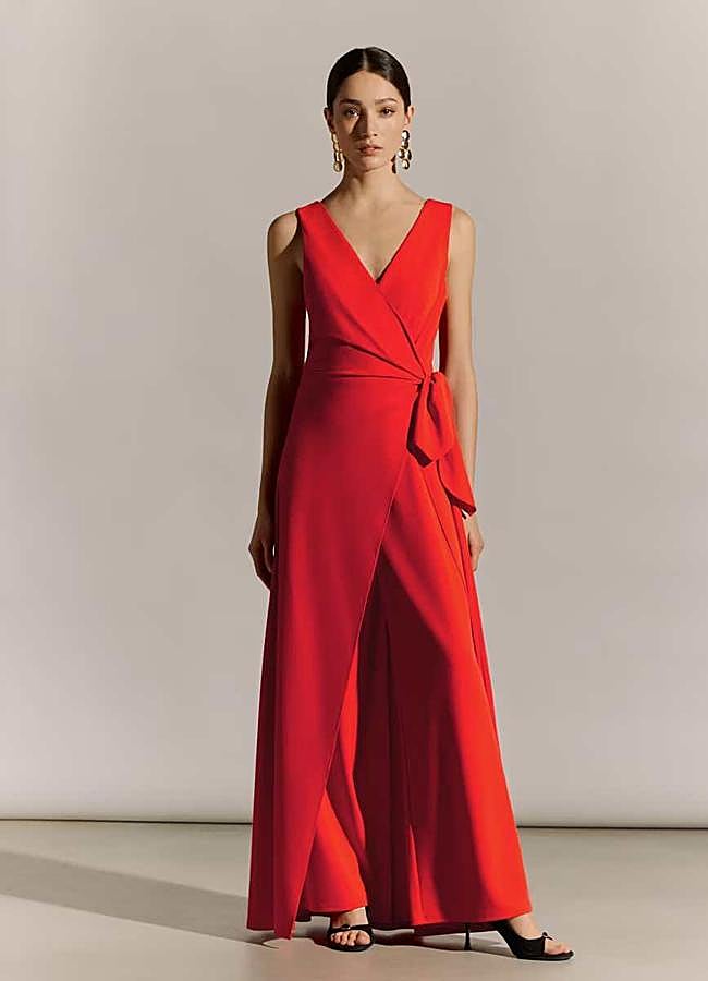 Imagen - Mono escote pico con lazada lateral de WOMAN Fiesta (95€ en El Corte Inglés)