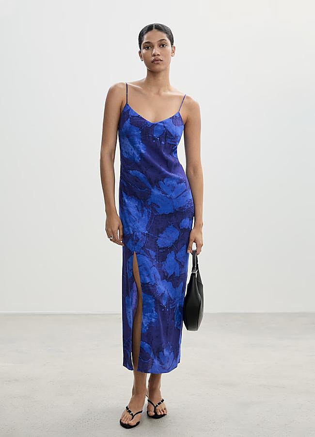 Imagen - Vestido midi con estampado de flores de Mango.