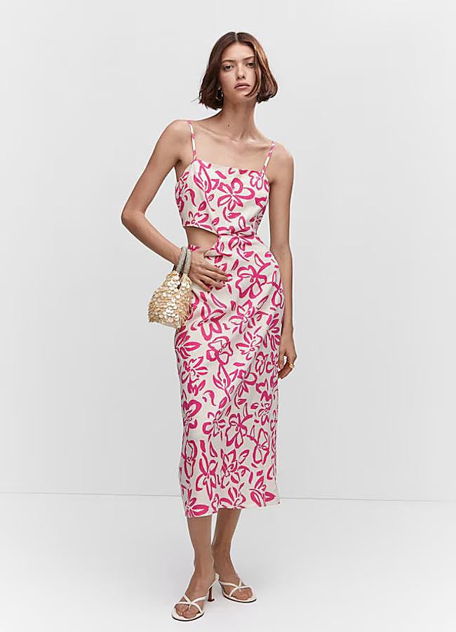 Imagen - Vestido midi con estampado floral de Mango Outlet.